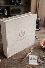 Księgi wpisów gości welurowe duża welurowa księga życzeń na wesele na zdjęcia i życzenia z fotobudki lub instax   8