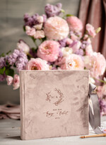 Księgi wpisów gości welurowe mała welurowa księga gości weselnych z ankietami lub waszymi wydrukami na ploaroidy i fotki z fotobudki   0