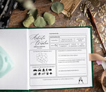 Księgi wpisów gości welurowe Księga ciemno zielona, welurowa księga wpisów gości, złote napisy na okładce, księga glamour, welurowa pamiątkowa księga wpisow gosci5