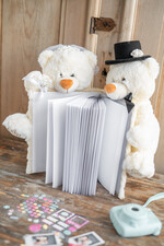 Księgi wpisów gości welurowe księga gości na wesele pamiątka ślubu, na zdjęcia i życzenia z fotobudki lub instax4