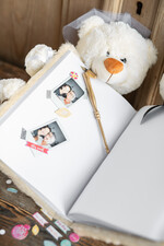 Księgi wpisów gości welurowe księga gości na wesele pamiątka ślubu, na zdjęcia i życzenia z fotobudki lub instax6