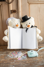 Księgi wpisów gości welurowe księga gości na wesele pamiątka ślubu, na zdjęcia i życzenia z fotobudki lub instax9