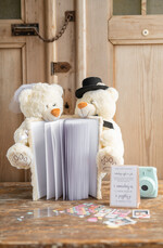 Księgi wpisów gości welurowe księga gości na wesele pamiątka ślubu, na zdjęcia i życzenia z fotobudki lub instax0