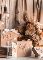 Księgi wpisów gości welurowe beżowa elegancka księga gości i album na zdjęcia w jednym, album na życzenia i zdjęcia z fotobudki, pamiątkowa welurowa księga wpisów gości 8