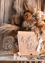 Księgi wpisów gości welurowe beżowa elegancka księga gości i album na zdjęcia w jednym, album na życzenia i zdjęcia z fotobudki, pamiątkowa welurowa księga wpisów gości 1