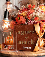 Księgi wpisów gości welurowe elegancka księga gości i album na zdjęcia w jednym, album na życzenia i zdjęcia z fotobudki, pamiątkowa welurowa księga wpisów gości 2