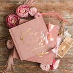 Księgi wpisów gości welurowe księga gości z czarnymi kartkami, księga na życzenia zdjęcia z fotobudki, księga wpisów gości z pudełkiem 0