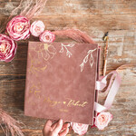 Księgi wpisów gości welurowe welurowa, aksamitna księga gości z pudełkiem, złote napisy na okładce, księga pamiątkowa na wesele i wpisy gosci weselnych2