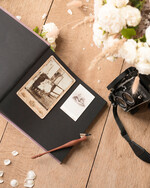 Księgi wpisów gości welurowe Księga Wpisów Gości Czarne Kartki Księga wpisów welurowa ze Złotymi Napisami, 8