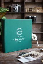 Księgi wpisów gości welurowe ksiega wpisów gości, szyte kartki kolor do wyboru, zielona księga gości, pamiątkowa księga wpisów gości ze skóry 2
