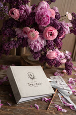 Księgi wpisów gości welurowe średnia welurowa księga gości weselnych z ankietami lub waszymi wydrukami ręcznie szyte kartki   11