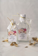 Podziękowania dla Gości Weselnych Butelki ślubne upominki dla gości, buteleczki na alkohol kacowki na dzien po0