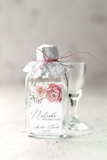 Podziękowania dla Gości Weselnych Butelki podziękowania gościom weselnym, piersówki na własny trunek0