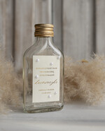 Podziękowania dla Gości Weselnych Butelki podziękowania prezenciki dla gości weselnych, piersiówki do własnego wypełnienia butelka 100 ml podziękowanie dla gości etykieta zdobiona perełkami3