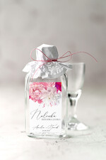 Podziękowania dla Gości Weselnych Butelki prezenty dla gości weselnych, malutkie buteleczki na alkohol0