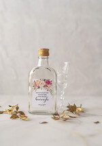 Podziękowania dla Gości Weselnych Butelki personalizowane podziękowania dla gości weselnych, male butelki piersiówki1