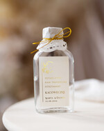 Podziękowania dla Gości Weselnych Butelki upominki dla gości weselnych, małe buteleczki na własny alkohol, pomysł na prezent dla gosci weselnych 0