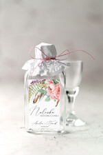 Podziękowania dla Gości Weselnych Butelki prezent dla gości weselnych, male butelki piersiówki0