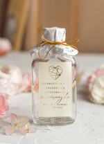 Podziękowania dla Gości Weselnych Butelki prezent dla gości na weselu podziękowania dla gości weselnych, buteleczki 100 ml prezent dla gości na weselu, prezenty dla gości weselnych, kacówka, butelka na własny trunek na prezent dla gości0