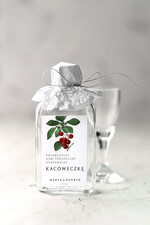 Podziękowania dla Gości Weselnych Butelki prezencik dla gości weselnych, butelka na nalewka prezent dla gości weselnych0