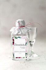 Podziękowania dla Gości Weselnych Butelki podziękowania dla gości weselnych, buteleczki 100 ml na wesele0