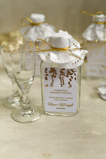 Podziękowania dla Gości Weselnych Butelki personalizowane podziękowania dla gości weselnych, kacówki na własny trunek0