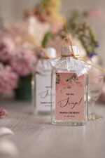 Podziękowania dla Gości Weselnych Butelki podarunki dla gości weselnych, buteleczki 100 ml ślubne kacowki0