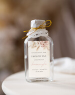 Podziękowania dla Gości Weselnych Butelki upominki podziękowania dla gości za przybycie, piersióweczki do własnego wypełnienia, butelki na własny trunek, podziękowania dla gości 1