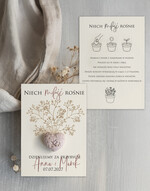 Podziękowania dla Gości Weselnych Nasionka Kwiatów podziękowania dla gości weselnych, prezenciki dla gosci, podziekowanie upominek nasionka kwiatów1