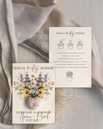 Podziękowania dla Gości Weselnych Nasionka Kwiatów podziękowania dla gości weselnych, prezenciki dla gosci, podziekowanie upominek nasionka kwiatów1