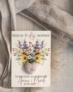 Podziękowania dla Gości Weselnych Nasionka Kwiatów podziękowania dla gości weselnych, prezenciki dla gosci, podziekowanie upominek nasionka kwiatów0