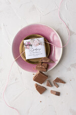 Podziękowania dla Gości Weselnych Czekoladki podziękowania prezenciki dla gości weselnych, czekoladka mleczna0