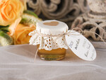 Podziękowania dla Gości Weselnych Miody i słoiczki Nutella upominki podziękowania za przybycie po ślubie słodkości od Państwa Młodych słoiczek miodu  3