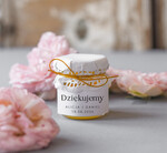 Podziękowania dla Gości Weselnych Miody i słoiczki Nutella podziękowanie dla gości weselnych, mini słoiczek z miodem, prezent dla gości weselnych słoiczek miodu, pomysł na podziękowania dla gości na weselu1