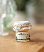 Podziękowania dla Gości Weselnych Miody i słoiczki Nutella mini słoiczki prezenty dla gości weselnych, podziękowanie dla gości weselnych, miodki na podziękowania dla gości prezenty dla gości weselnych słoiczek z miodem1