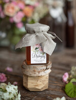 Podziękowania dla Gości Weselnych Miody i słoiczki Nutella upominki dla gości weselnych  miód w słoiczku podziękowania dla gości  2