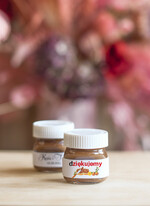 Podziękowania dla Gości Weselnych Miody i słoiczki Nutella personalizowane podziękowania dla gości weselnych  słoiczek Nutella 1