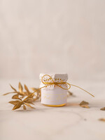 Podziękowania dla Gości Weselnych Miody i słoiczki Nutella ślubne upominki dla gości spersonalizowane łakocie miodek w małym słoiczku  1