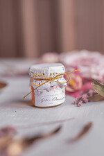 Podziękowania dla Gości Weselnych Miody i słoiczki Nutella prezencik dla gości weselnych, miód w słoiczku na podziękowania dla gości, prezent za przybycie na wesele 1