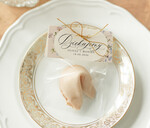 Podziękowania dla Gości Weselnych Ciasteczka z wróżbą podziękowania dla gości weselnych, ciastko z dedykacja i wróżba, ciasteczko z wróżba podziękowanie za przybycie na weselu0