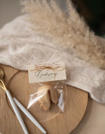 Podziękowania dla Gości Weselnych Ciasteczka z wróżbą upominki dla gości weselnych, ciasteczko z wróżbą i dedykacją, podziękowania dla gości weselnych, ciasteczka z wróżb, pomysł na podziękowania dla gości na weselu1