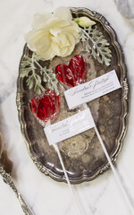 Podziękowania dla Gości Weselnych Lizaki personalizowane podziękowania dla gości weselnych słodki poczęstunek   1