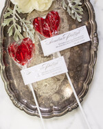 Podziękowania dla Gości Weselnych Lizaki personalizowane podziękowania dla gości weselnych słodki poczęstunek   0