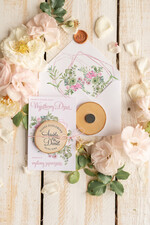 Zmień/Zarezerwuj datę ślubu - save the date botaniczne save the date   3