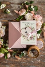 Zmień/Zarezerwuj datę ślubu - save the date botaniczne zawiadomienia o ślubie   1