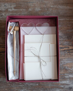 PREZENTY NA RÓŻNE OKAZJE  Kaligrafia prezent na swieta zestaw papterii wraz z piekna debowa obsadka 2