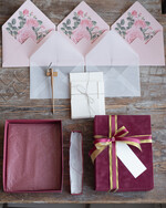 PREZENTY NA RÓŻNE OKAZJE  Kaligrafia prezent na swieta zestaw papterii wraz z piekna debowa obsadka 3