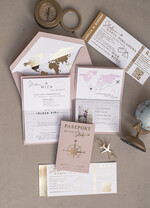 Zaproszenia ślubne paszport / podróże Zaproszenia ślubne paszport do miłości, zaproszenia ślubne z motywem podróży, zaproszenia na ślub dla podróżników5