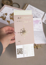 Zaproszenia ślubne paszport / podróże Zaproszenia ślubne paszport do miłości, zaproszenia ślubne z motywem podróży, zaproszenia na ślub dla podróżników9