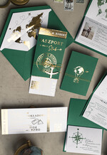 Zaproszenia ślubne paszport / podróże zaproszenia ślubne z motywem podróży, zaproszenia na ślub dla podróżników, zaproszenie na ślub w formie paszportu, mapa świata w kopercie idealne na wesele podróżników11